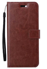 Nomfy Hoesje Geschikt voor Samsung A23 Hoes Bookcase Flipcase Book Cover Met 2x Screenprotector - Hoes Geschikt voor Samsung Galaxy A23 Hoesje Book Case - Bruin