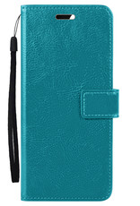 Nomfy Hoesje Geschikt voor Samsung A23 Hoes Bookcase Flipcase Book Cover Met 2x Screenprotector - Hoes Geschikt voor Samsung Galaxy A23 Hoesje Book Case - Turquoise