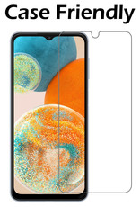 Nomfy Hoesje Geschikt voor Samsung A23 Hoes Bookcase Flipcase Book Cover Met Screenprotector - Hoes Geschikt voor Samsung Galaxy A23 Hoesje Book Case - Zwart