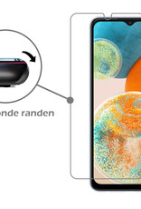 Nomfy Hoesje Geschikt voor Samsung A23 Hoesje Siliconen Cover Case Met 2x Screenprotector - Hoes Geschikt voor Samsung Galaxy A23 Hoes Back Case - Transparant