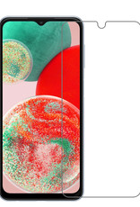 NoXx Hoes Geschikt voor Samsung A23 Hoesje Cover Siliconen Back Case Hoes Met 2x Screenprotector - Zwart