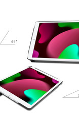 Nomfy Hoes Geschikt voor iPad 10.2 2020 Hoes Tri-fold Tablet Hoesje Case - Hoesje Geschikt voor iPad 8 Hoesje Hardcover Bookcase - Don't Touch Me