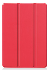 Nomfy Hoes Geschikt voor iPad 10.2 2020 Hoes Tri-fold Tablet Hoesje Case - Hoesje Geschikt voor iPad 8 Hoesje Hardcover Bookcase - Rood