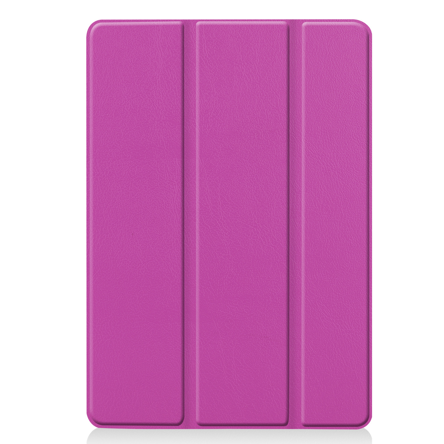 Nomfy Hoes Geschikt voor iPad 10.2 2020 Hoes Tri-fold Tablet Hoesje Case - Hoesje Geschikt voor iPad 8 Hoesje Hardcover Bookcase - Paars