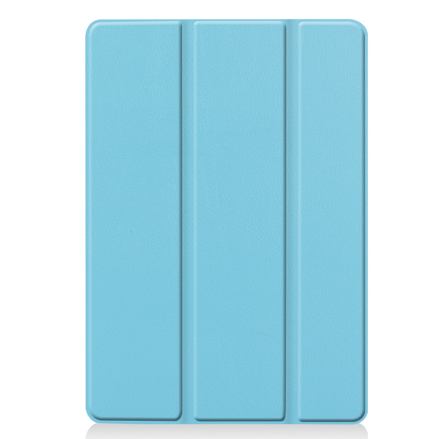 Nomfy Hoes Geschikt voor iPad 10.2 2020 Hoes Tri-fold Tablet Hoesje Case - Hoesje Geschikt voor iPad 8 Hoesje Hardcover Bookcase - Lichtblauw
