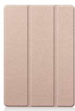 Nomfy Hoes Geschikt voor iPad 10.2 2020 Hoes Tri-fold Tablet Hoesje Case - Hoesje Geschikt voor iPad 8 Hoesje Hardcover Bookcase - Goud