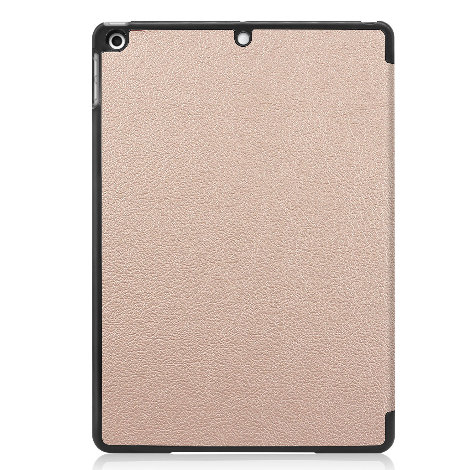 Nomfy Hoes Geschikt voor iPad 10.2 2020 Hoes Tri-fold Tablet Hoesje Case - Hoesje Geschikt voor iPad 8 Hoesje Hardcover Bookcase - Goud