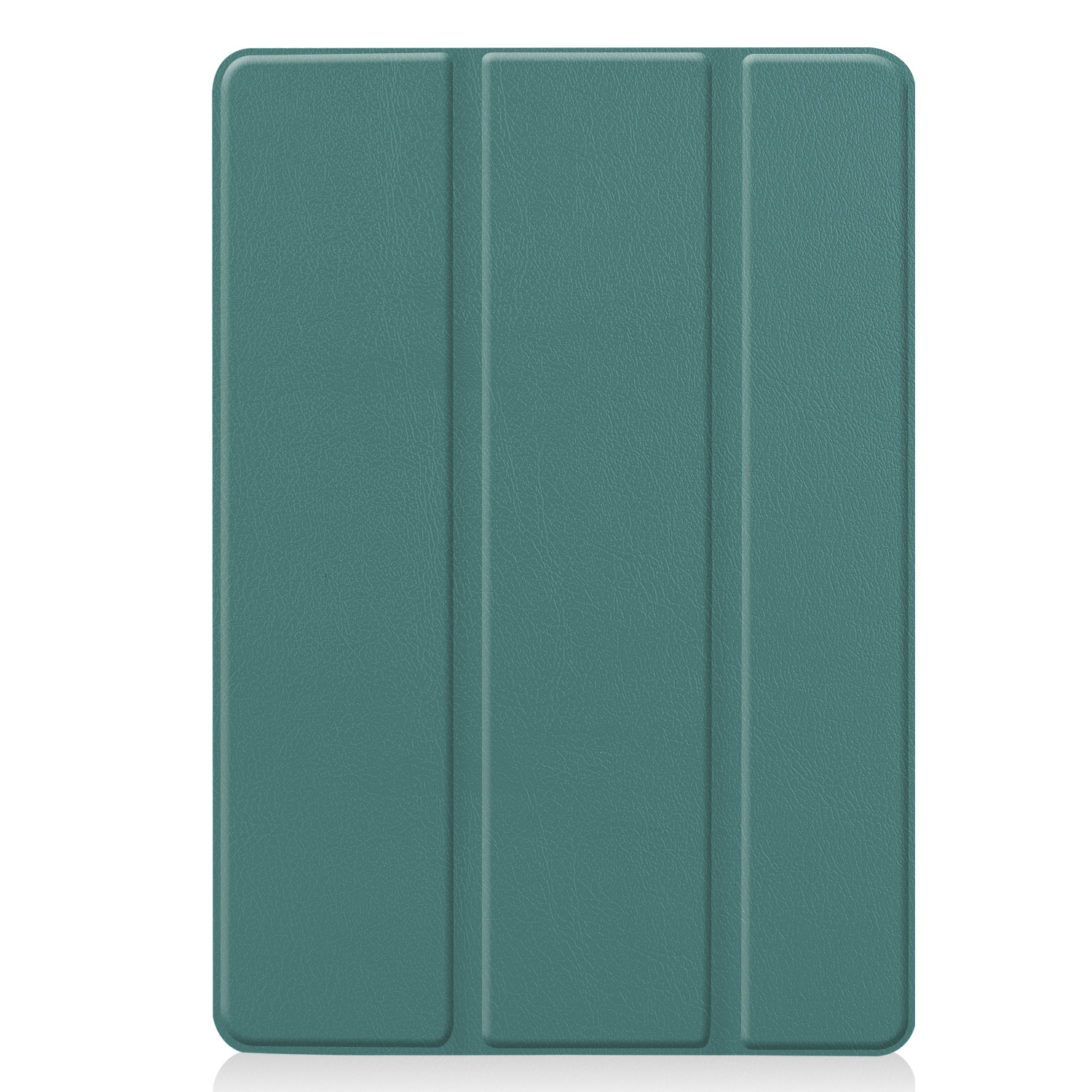 Nomfy Hoes Geschikt voor iPad 10.2 2020 Hoes Tri-fold Tablet Hoesje Case - Hoesje Geschikt voor iPad 8 Hoesje Hardcover Bookcase - Donkergroen