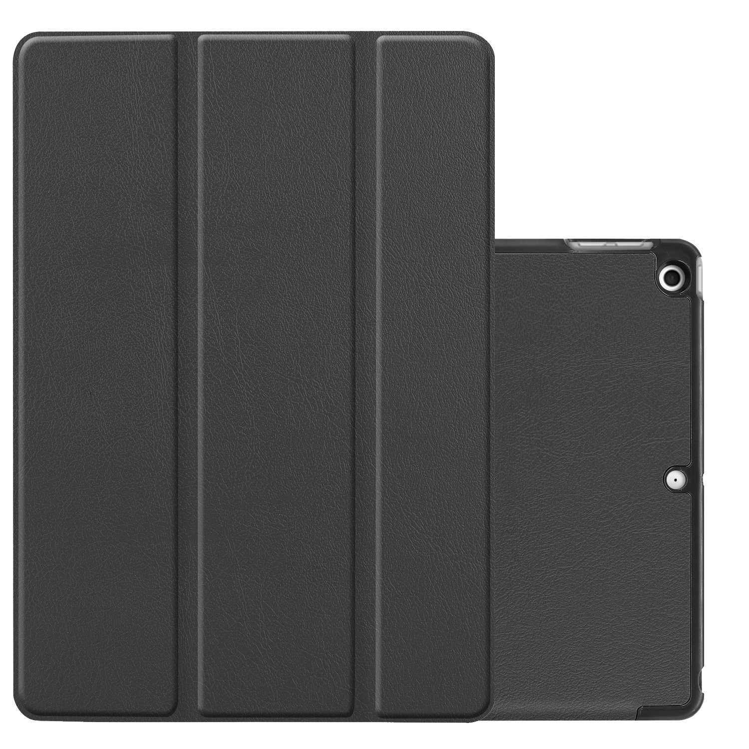 NoXx Hoesje Geschikt voor iPad 10.2 2020 Hoesje Case Hard Cover Hoes Book Case - Zwart