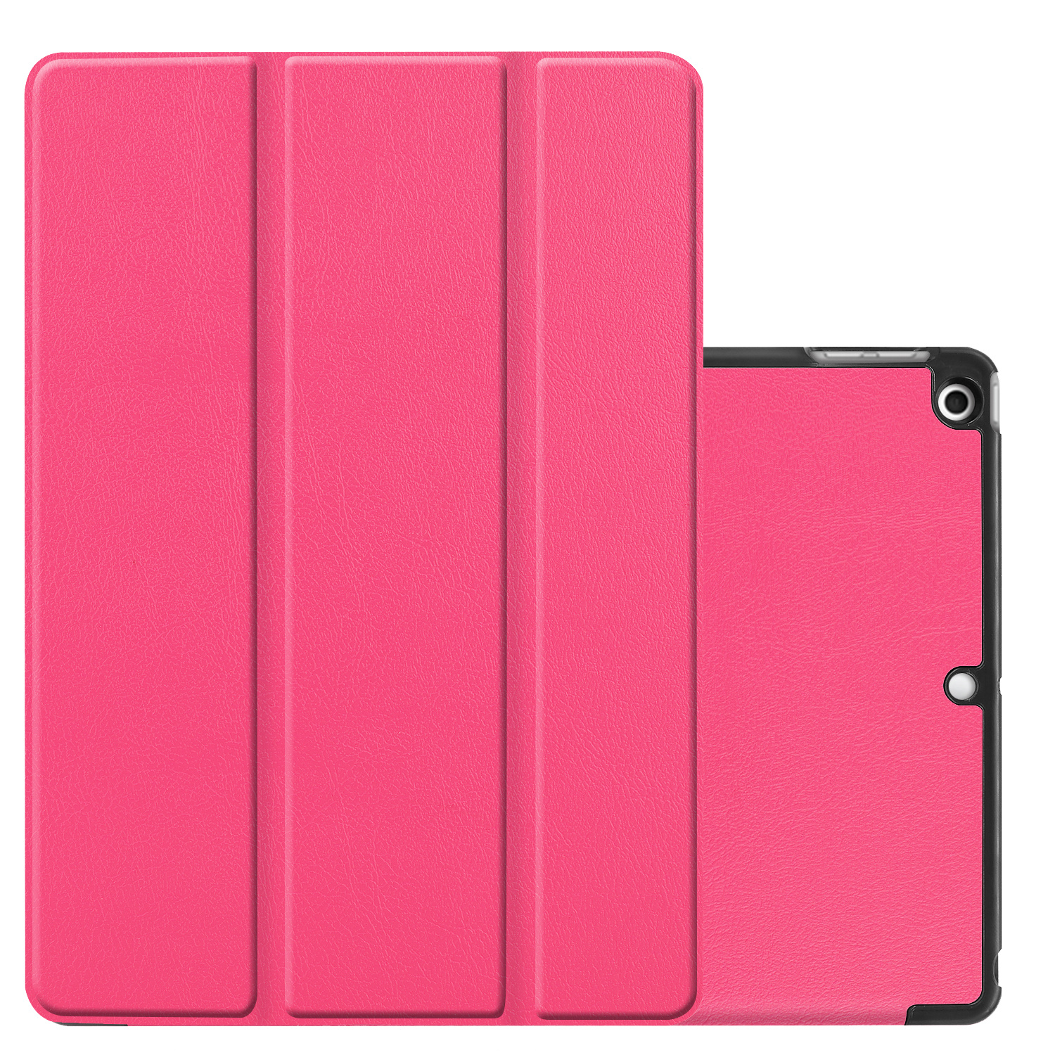 NoXx Hoesje Geschikt voor iPad 10.2 2020 Hoesje Case Hard Cover Hoes Book Case - Roze
