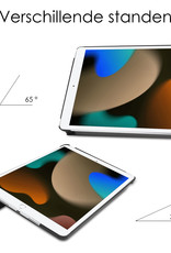 NoXx Hoesje Geschikt voor iPad 10.2 2020 Hoesje Case Hard Cover Hoes Book Case - Paars
