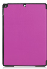 NoXx Hoesje Geschikt voor iPad 10.2 2020 Hoesje Case Hard Cover Hoes Book Case - Paars
