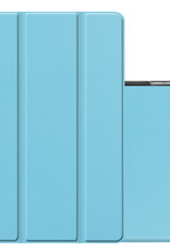 NoXx Hoesje Geschikt voor iPad 10.2 2020 Hoesje Case Hard Cover Hoes Book Case - Lichtblauw