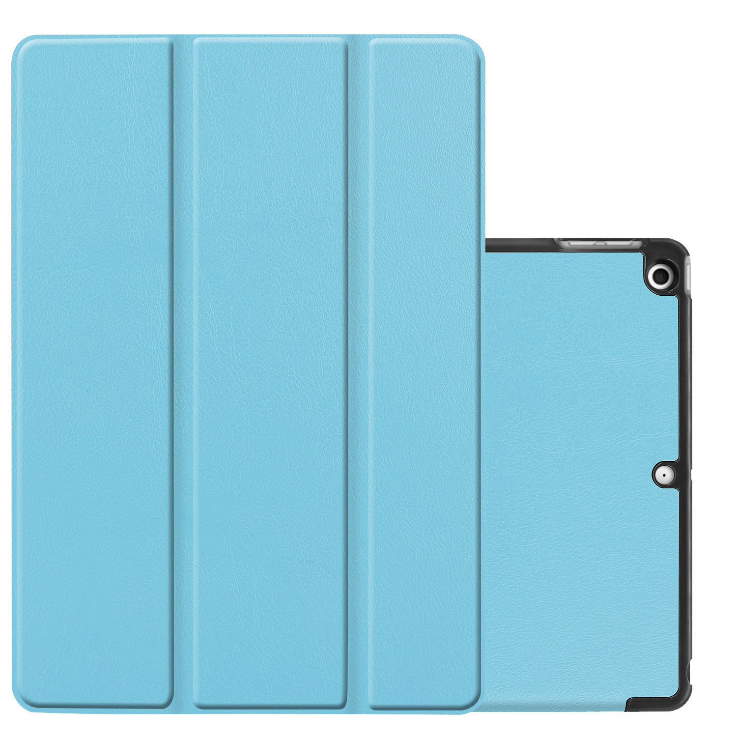NoXx Hoesje Geschikt voor iPad 10.2 2020 Hoesje Case Hard Cover Hoes Book Case - Lichtblauw