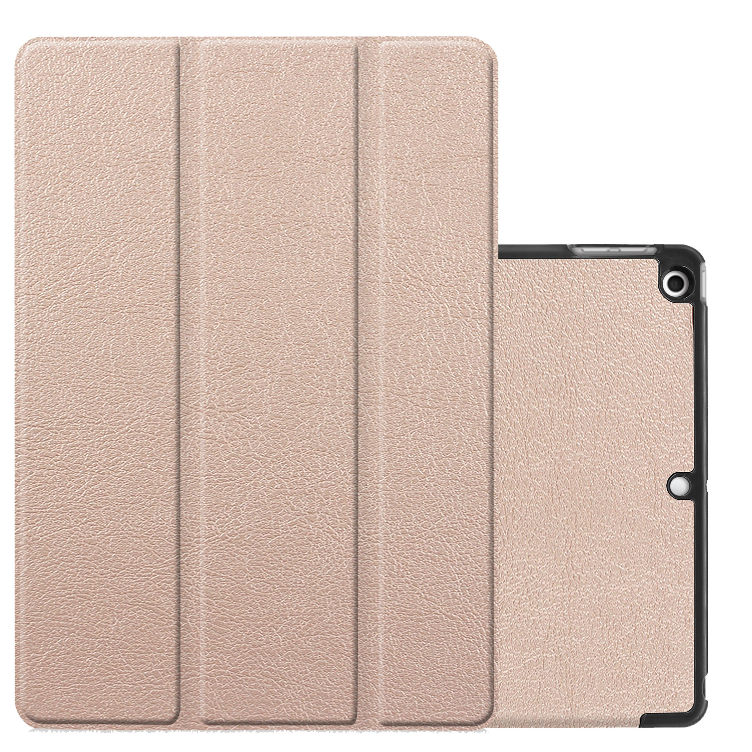 NoXx Hoesje Geschikt voor iPad 10.2 2020 Hoesje Case Hard Cover Hoes Book Case - Goud
