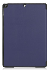 NoXx Hoesje Geschikt voor iPad 10.2 2020 Hoesje Case Hard Cover Hoes Book Case - Donkerblauw