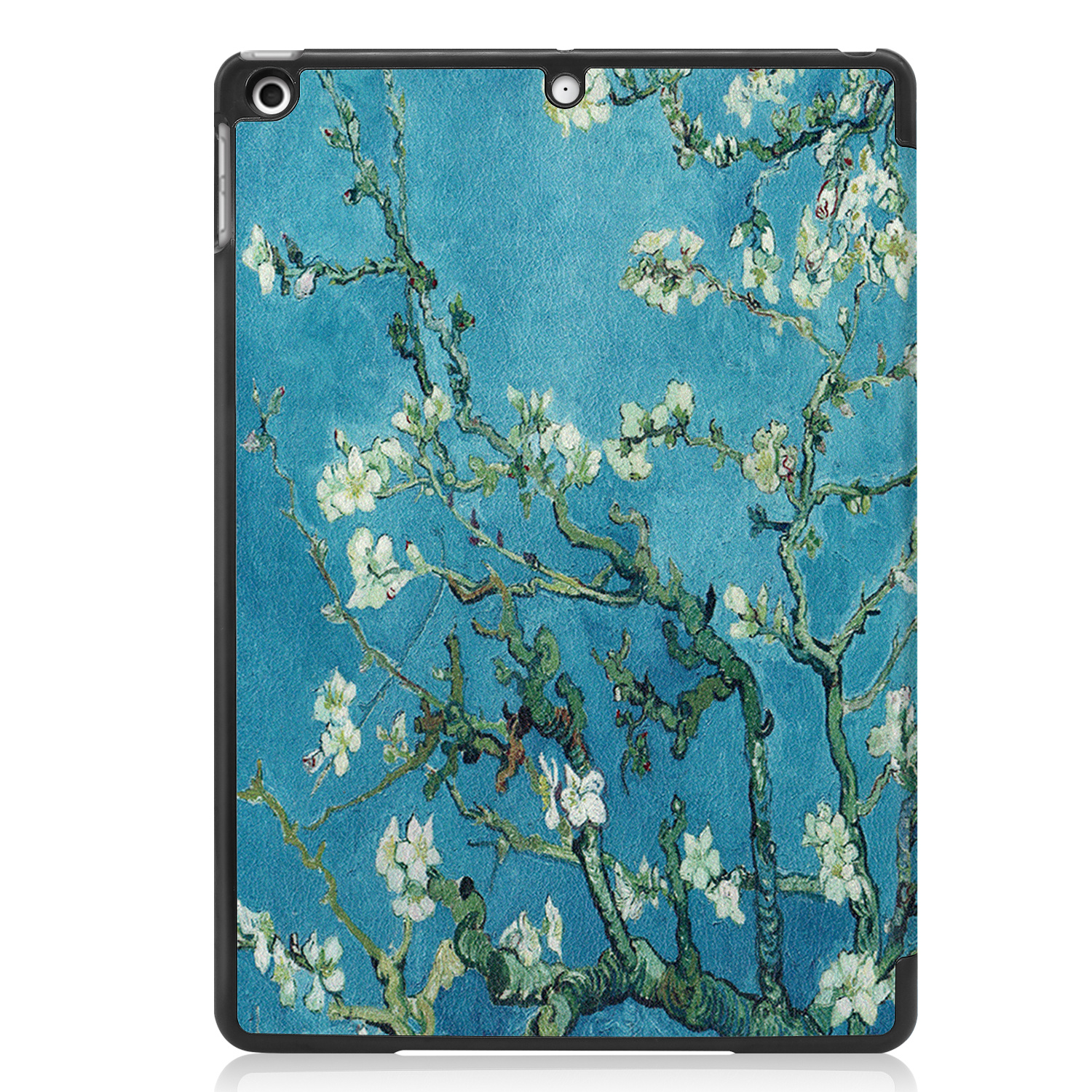 NoXx Hoesje Geschikt voor iPad 10.2 2020 Hoesje Case Hard Cover Hoes Book Case - Bloesem