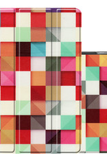 NoXx Hoesje Geschikt voor iPad 10.2 2020 Hoesje Case Hard Cover Hoes Book Case - Blokken