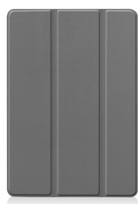 BASEY. Hoesje Geschikt voor iPad 10.2 2020 Hoes Case Tablet Hoesje Tri-fold - Hoes Geschikt voor iPad 8 Hoesje Hard Cover Bookcase Hoes - Grijs