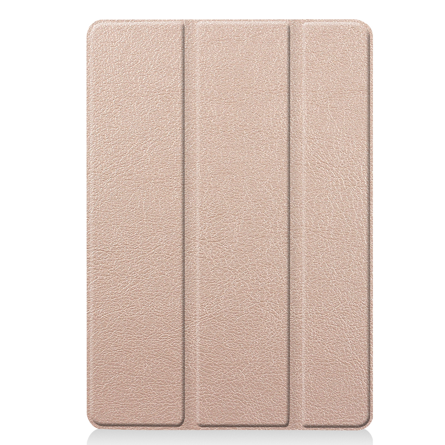 BASEY. Hoesje Geschikt voor iPad 10.2 2020 Hoes Case Tablet Hoesje Tri-fold - Hoes Geschikt voor iPad 8 Hoesje Hard Cover Bookcase Hoes - Goud
