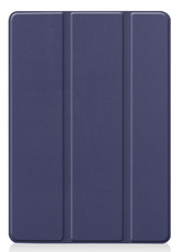BASEY. Hoesje Geschikt voor iPad 10.2 2020 Hoes Case Tablet Hoesje Tri-fold - Hoes Geschikt voor iPad 8 Hoesje Hard Cover Bookcase Hoes - Donkerblauw