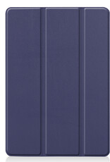 BASEY. Hoesje Geschikt voor iPad 10.2 2021 Hoes Case Tablet Hoesje Tri-fold - Hoes Geschikt voor iPad 9 Hoesje Hard Cover Bookcase Hoes - Donkerblauw