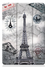 BASEY. Hoesje Geschikt voor iPad 10.2 2021 Hoes Case Tablet Hoesje Tri-fold - Hoes Geschikt voor iPad 9 Hoesje Hard Cover Bookcase Hoes - Eiffeltoren
