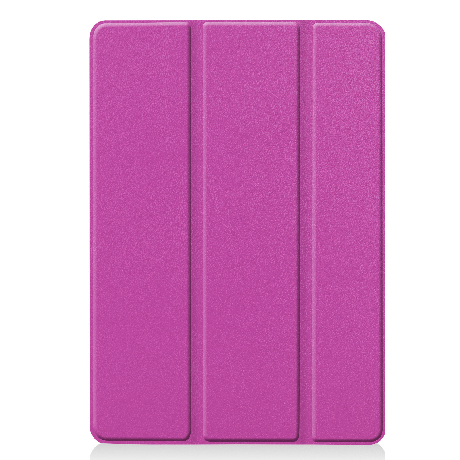 BASEY. Hoesje Geschikt voor iPad 10.2 2021 Hoes Case Tablet Hoesje Tri-fold - Hoes Geschikt voor iPad 9 Hoesje Hard Cover Bookcase Hoes - Paars