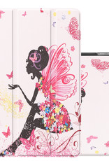 NoXx Hoesje Geschikt voor iPad 10.2 2021 Hoesje Case Hard Cover Hoes Book Case - Elfje