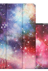 NoXx Hoesje Geschikt voor iPad 10.2 2021 Hoesje Case Hard Cover Hoes Book Case - Galaxy