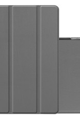 NoXx Hoesje Geschikt voor iPad 10.2 2021 Hoesje Case Hard Cover Hoes Book Case - Grijs