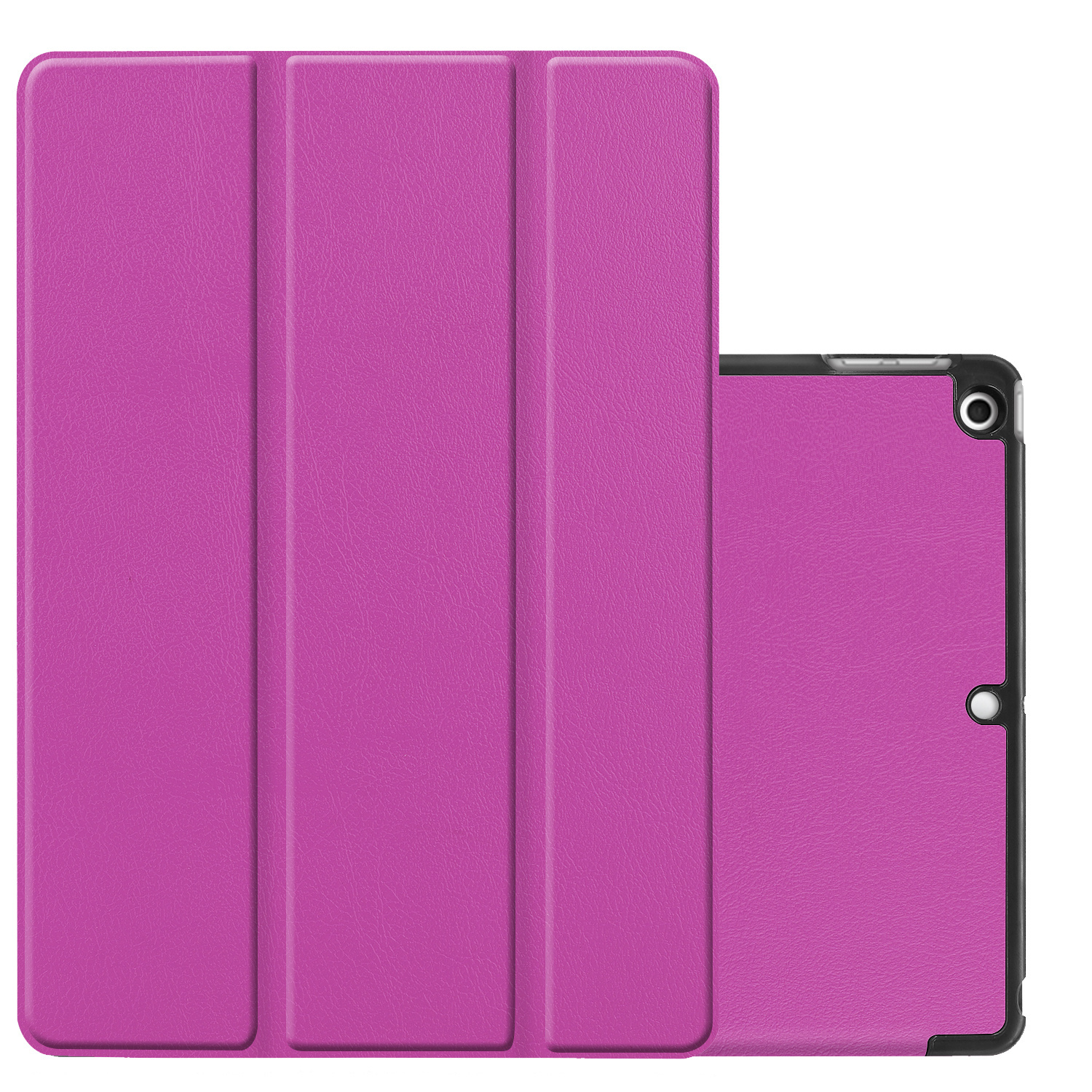 NoXx Hoesje Geschikt voor iPad 10.2 2021 Hoesje Case Hard Cover Hoes Book Case - Paars