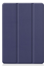 Nomfy Hoes Geschikt voor iPad 10.2 2021 Hoes Tri-fold Tablet Hoesje Case - Hoesje Geschikt voor iPad 9 Hoesje Hardcover Bookcase - Donkerblauw