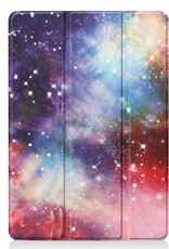 Nomfy Hoes Geschikt voor iPad 10.2 2021 Hoes Tri-fold Tablet Hoesje Case - Hoesje Geschikt voor iPad 9 Hoesje Hardcover Bookcase - Galaxy