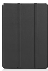 Nomfy Hoes Geschikt voor iPad 10.2 2021 Hoes Tri-fold Tablet Hoesje Case - Hoesje Geschikt voor iPad 9 Hoesje Hardcover Bookcase - Zwart