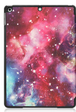 BASEY. Hoesje Geschikt voor iPad 10.2 2019 Hoes Case Tablet Hoesje Tri-fold - Hoes Geschikt voor iPad 7 Hoesje Hard Cover Bookcase Hoes - Galaxy