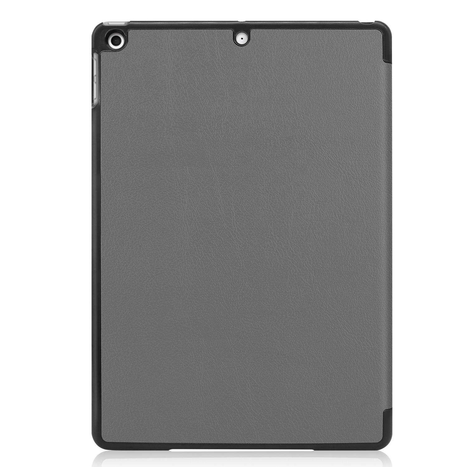 BASEY. Hoesje Geschikt voor iPad 10.2 2019 Hoes Case Tablet Hoesje Tri-fold - Hoes Geschikt voor iPad 7 Hoesje Hard Cover Bookcase Hoes - Grijs