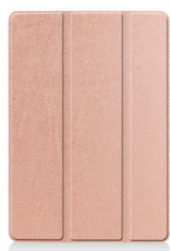 BASEY. Hoesje Geschikt voor iPad 10.2 2019 Hoes Case Tablet Hoesje Tri-fold - Hoes Geschikt voor iPad 7 Hoesje Hard Cover Bookcase Hoes - Rosé goud