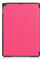BASEY. Hoesje Geschikt voor iPad 10.2 2019 Hoes Case Tablet Hoesje Tri-fold - Hoes Geschikt voor iPad 7 Hoesje Hard Cover Bookcase Hoes - Roze