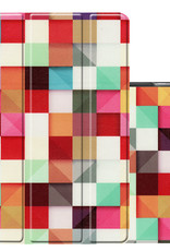 NoXx Hoesje Geschikt voor iPad 10.2 2019 Hoesje Case Hard Cover Hoes Book Case - Blokken