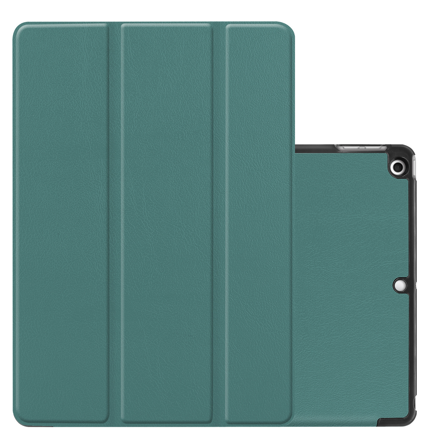 NoXx Hoesje Geschikt voor iPad 10.2 2019 Hoesje Case Hard Cover Hoes Book Case - Donkergroen