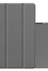 NoXx Hoesje Geschikt voor iPad 10.2 2019 Hoesje Case Hard Cover Hoes Book Case - Grijs