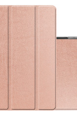 NoXx Hoesje Geschikt voor iPad 10.2 2019 Hoesje Case Hard Cover Hoes Book Case - Rosé goud