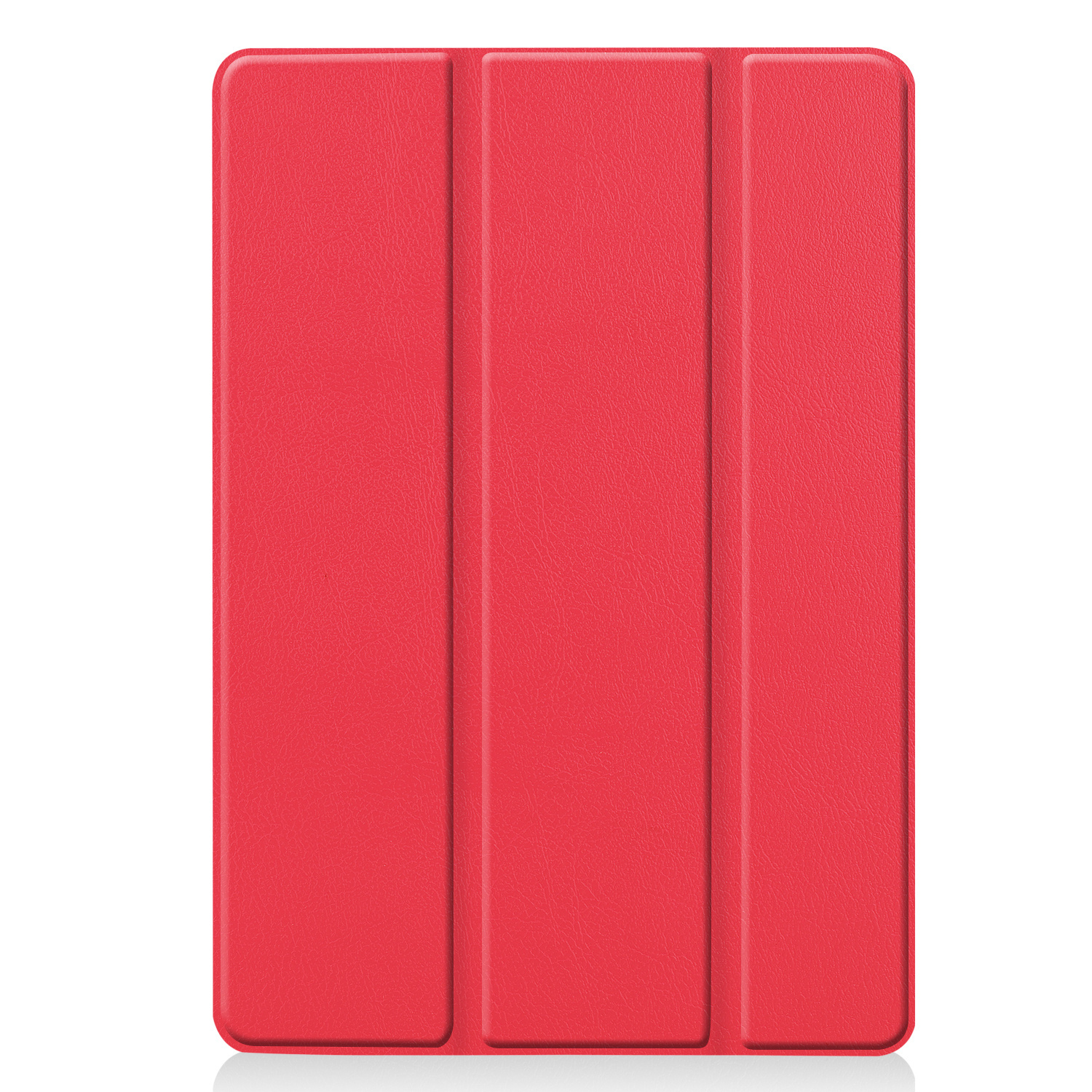 Nomfy Hoes Geschikt voor iPad 10.2 2019 Hoes Tri-fold Tablet Hoesje Case - Hoesje Geschikt voor iPad 7 Hoesje Hardcover Bookcase - Rood