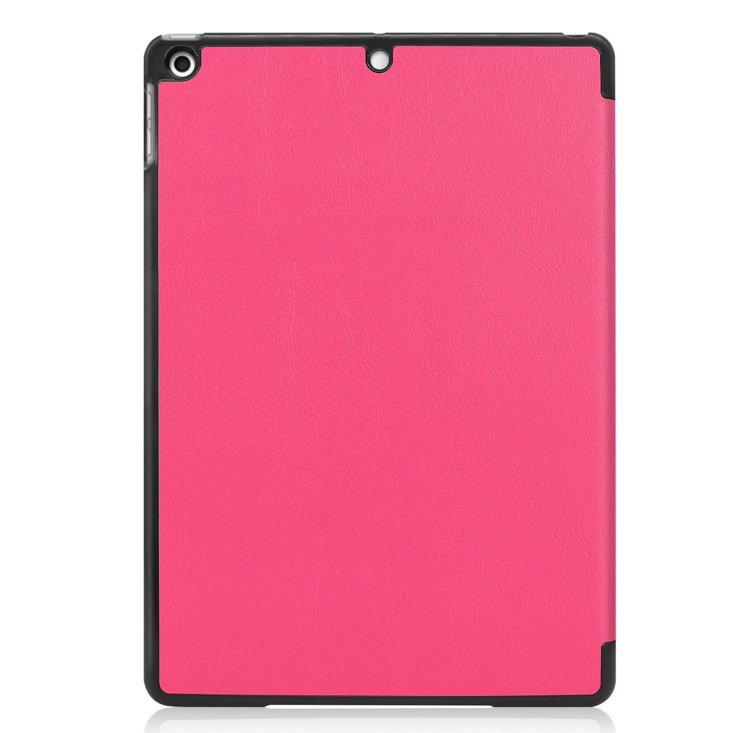 Nomfy Hoes Geschikt voor iPad 10.2 2019 Hoes Tri-fold Tablet Hoesje Case - Hoesje Geschikt voor iPad 7 Hoesje Hardcover Bookcase - Roze