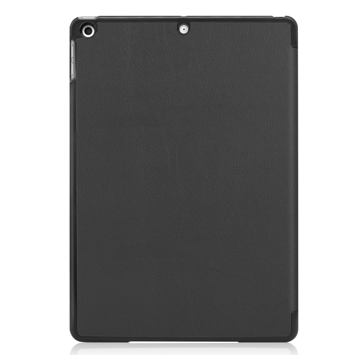 Nomfy Hoes Geschikt voor iPad 10.2 2019 Hoes Tri-fold Tablet Hoesje Case - Hoesje Geschikt voor iPad 7 Hoesje Hardcover Bookcase - Zwart