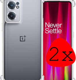 BASEY. BASEY. OnePlus Nord CE 2 Hoesje Shockproof - Transparant - 2 PACK