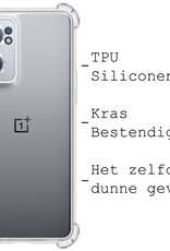 BASEY. Hoes Geschikt voor OnePlus Nord CE 2 Hoesje Shock Proof Case Hoes Siliconen - Hoesje Geschikt voor OnePlus Nord CE 2 Hoes Cover Shockproof - Transparant - 2 Stuks