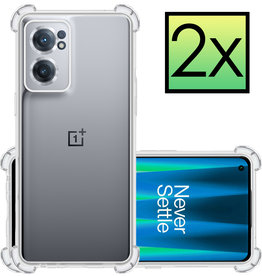 NoXx NoXx OnePlus Nord CE 2 Hoesje Shockproof - Transparant - 2 PACK