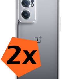 Nomfy Nomfy OnePlus Nord CE 2 Hoesje Shockproof - Transparant - 2 PACK